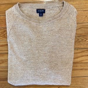 J. Crew Men’s Crewneck 100% Cotton Sweater Beige - Small